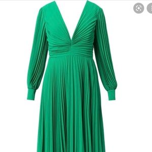 Badgley Mischka dress 12, Palm Green, Georgette Dress